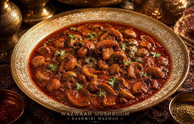 Wazwan Mushroom + Guchhi Yakhni
